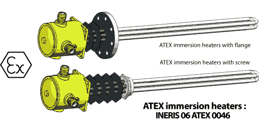 explosion proof immersion heaters