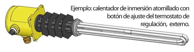 Calentadores de inmersion antideflagrantes