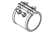 collier + sortie axiale serrage equerre