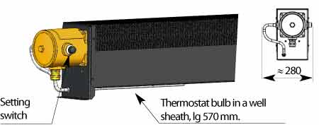 atex heaters with ambient thermostat