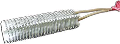 R�sistances bobin�es sur structure mica ou ceramique pour chauffage d'air